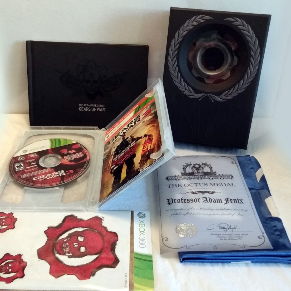 Gears of War 3 Limited Ed. Xbox 360 Complete (ex. sleeve)&Art Book From Epic Ed.